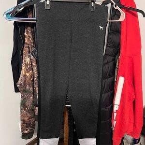 Victoria's Secret Charcoal and White Leggings